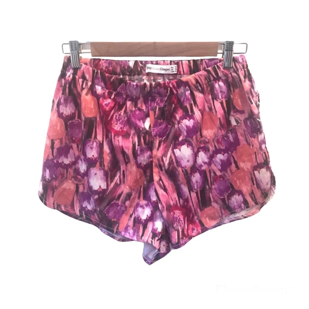 Toby Heart Ginger floral high-rise shorts NWOT